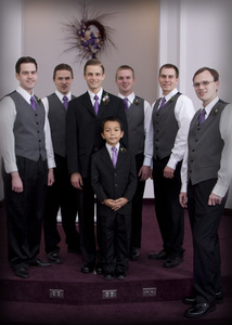 Daniel, Groomsmen, and Bible boy.
